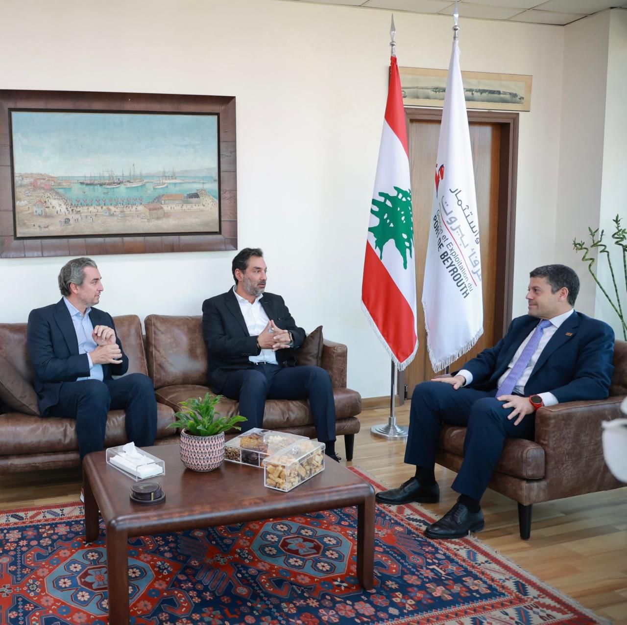 زيارة نيابية إلى مرفأ بيروت ضو والصادق اطلعا من النفّي على سير العمل