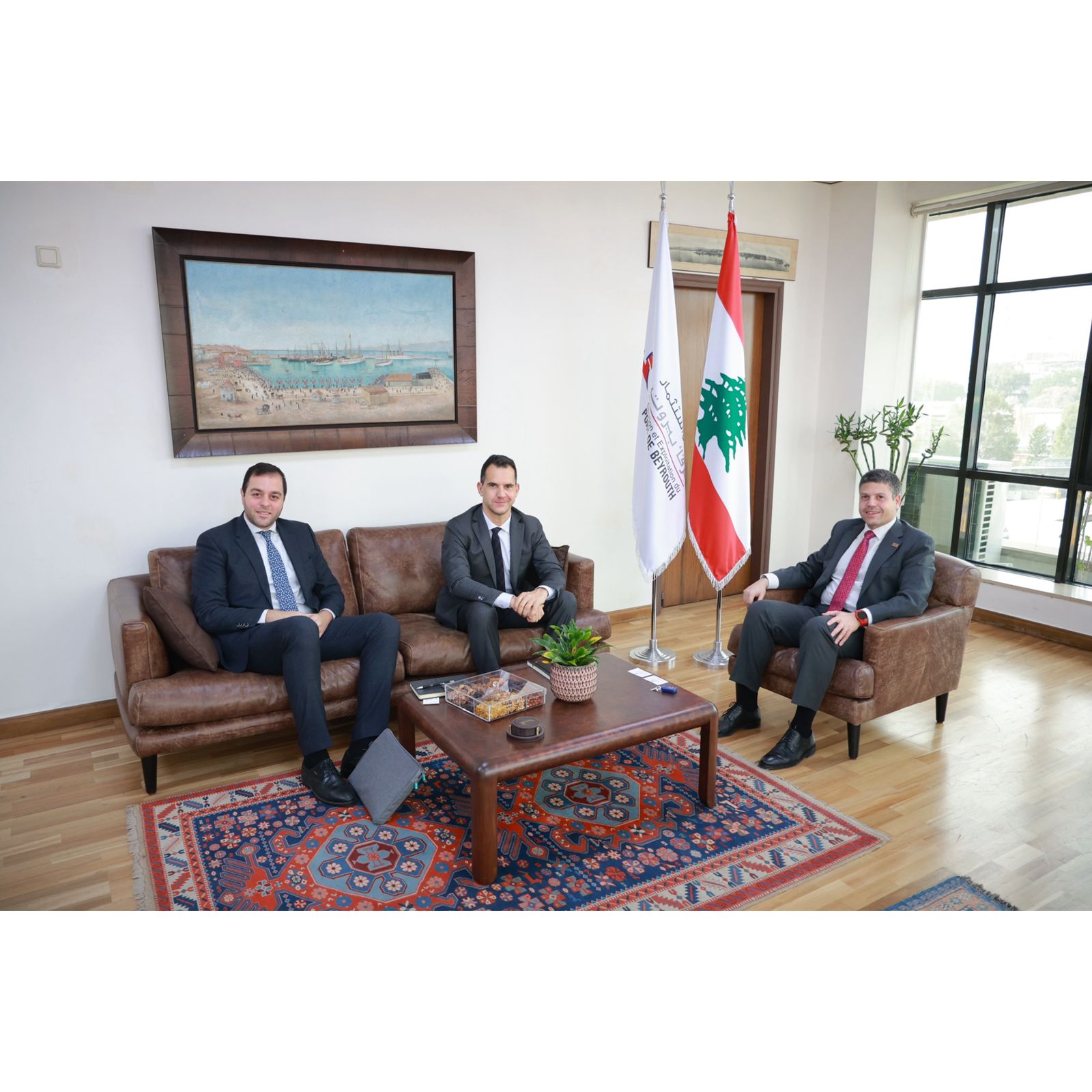 النفّي استقبل رئيس البنك الأوروبي لإعادة الإعمار والتنمية في لبنان